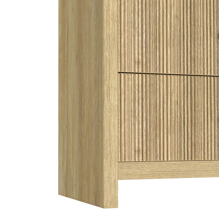 Ridgemont Dresser and Mirror Set in Natural - Furniture House (VA)