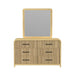 Ridgemont Dresser and Mirror Set in Natural - Furniture House (VA)