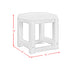 Ridgemont Dressing Stool with White Fabric in Natural - Furniture House (VA)