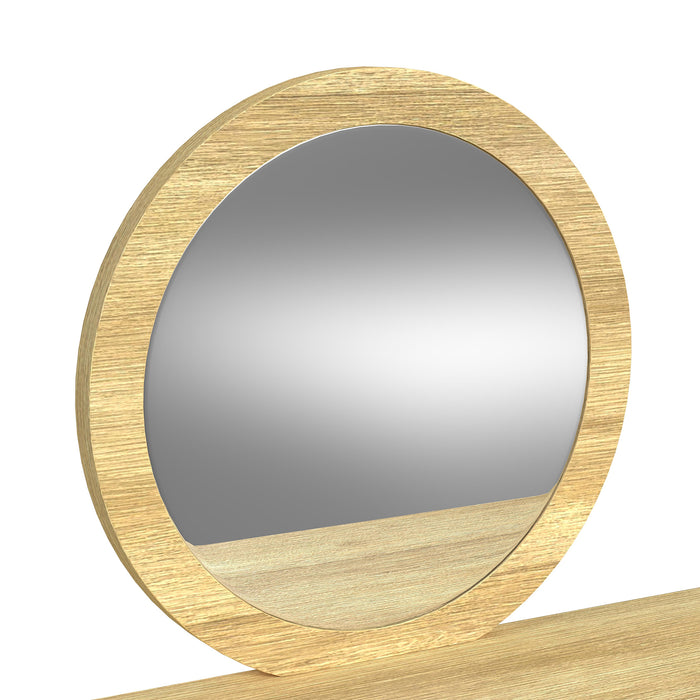 Ridgemont Dressing Table and Mirror in Natural - Furniture House (VA)