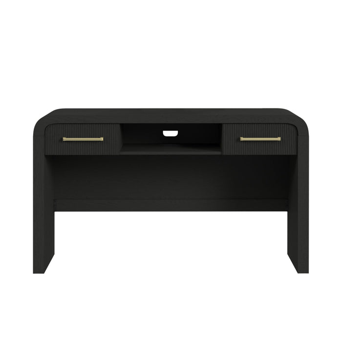 Ridgemont Dressing Table in Black with Grain