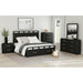Ridgemont 5-Drawer Chest in Black with Grain - Furniture House (VA)