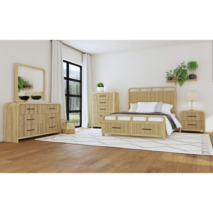 Ridgemont Dresser and Mirror Set in Natural - Furniture House (VA)