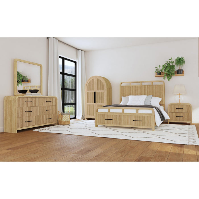 Ridgemont Dresser and Mirror Set in Natural - Furniture House (VA)