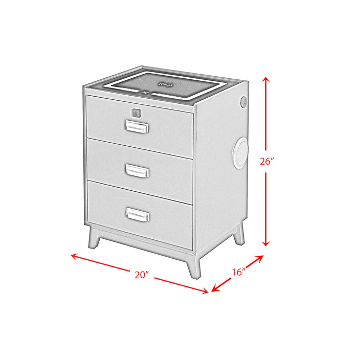 Rio Nightstand with Electronic Features - Furniture House (VA)