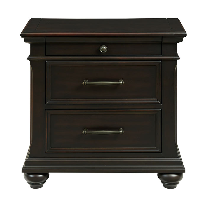 Slater Nightstand w/USB Black