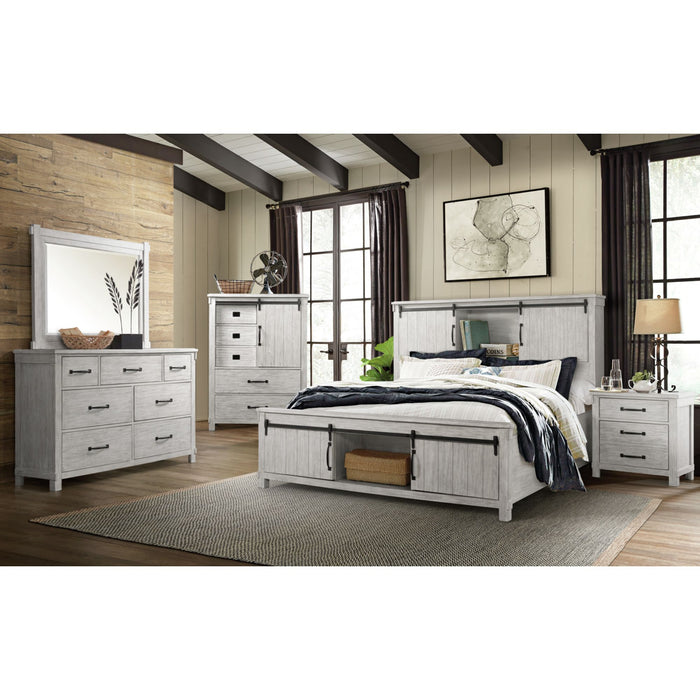 Scott Storage Bed White Finish - Furniture House (VA)