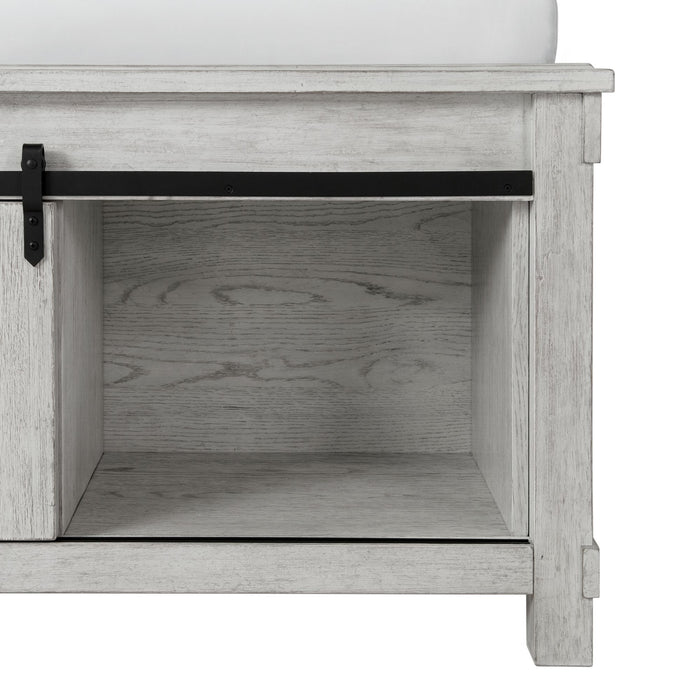 Scott Storage Bed White Finish - Furniture House (VA)