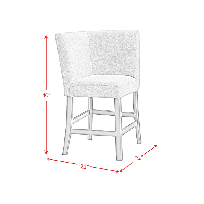 Seneca Counter Height Dining Set in Brown-Table and Four Chairs - Furniture House (VA)