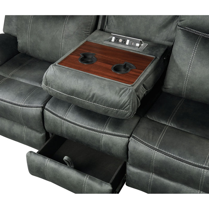 Sorrento Motion Sofa with Dropdown in FB367 Charcoal