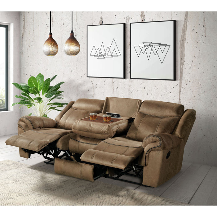 Sorrento Motion Sofa with Dropdown in T101 Brown