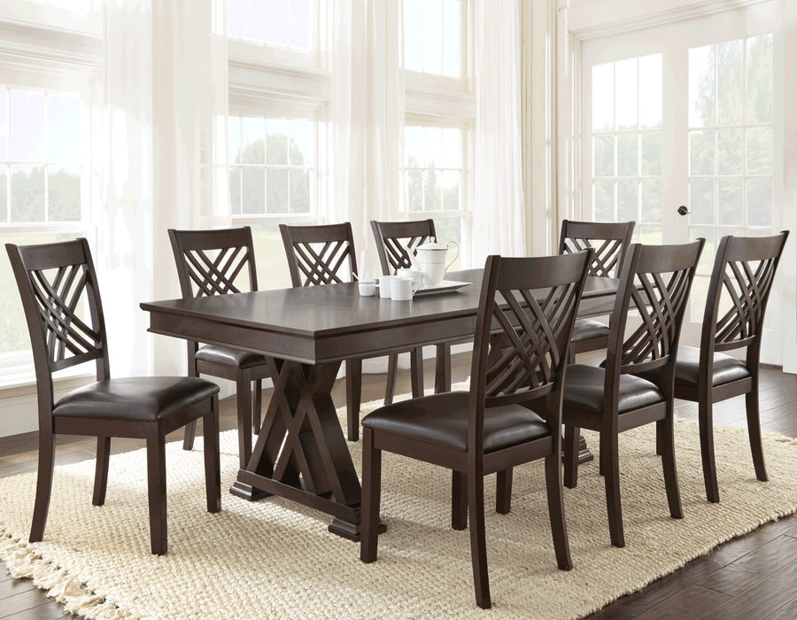 Steve Silver Adrian Dining Table in Espresso Cherry - Furniture House (VA)
