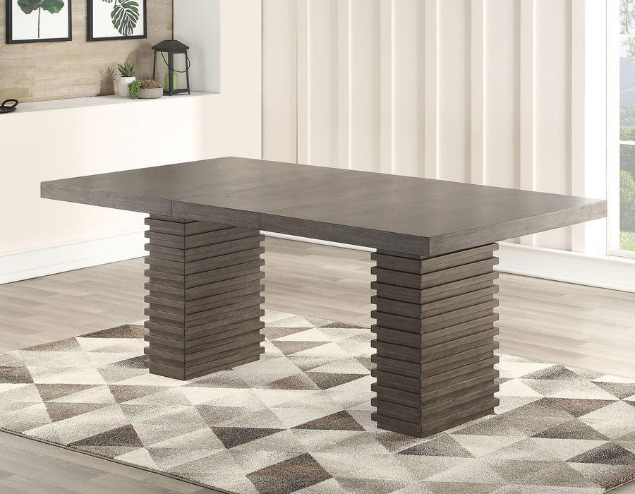 Steve Silver Mila Dining Table in Washed Grey