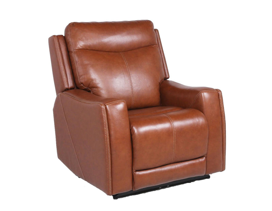Steve Silver Natalia Leather Dual Power Recliner in Coach