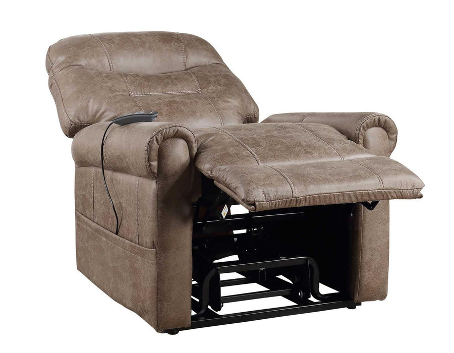 Steve Silver Ottawa Power Lift Chair with Heat and Massage in Camel
