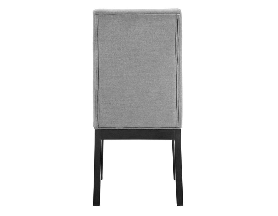 Steve Silver Yves Performance Side Chair in Rubbed Charcoal (Set of 2)