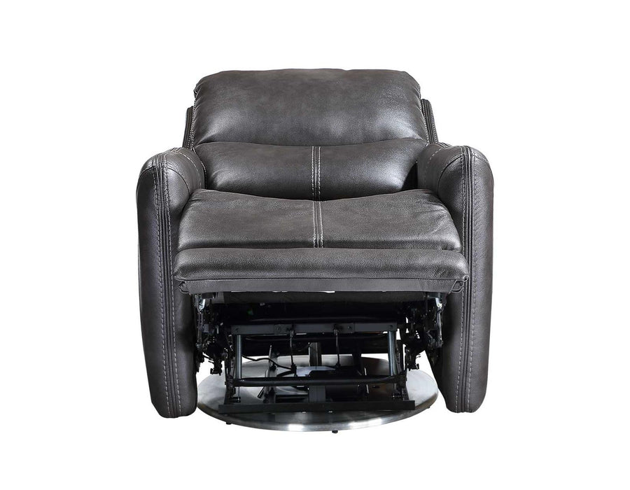 Steve Silver Athens Triple-Power 360 Degree Swivel Motion Chair in Charcoal