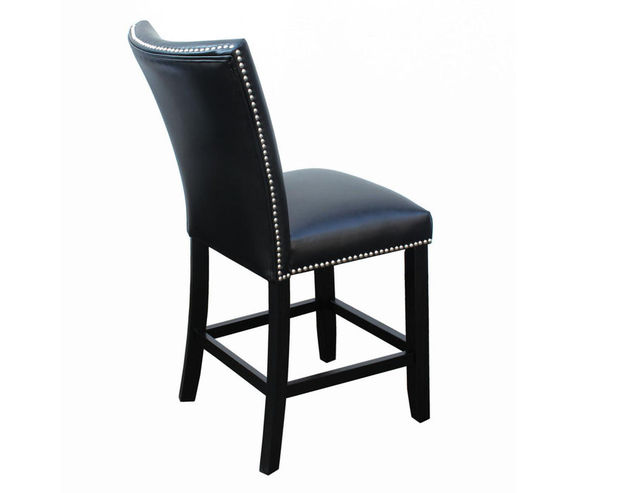 Steve Silver Camila Black Counter Chair in Black (Set of 2)