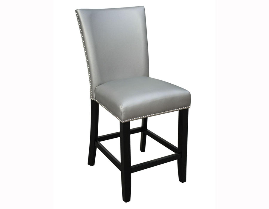 Steve Silver Camila Silver Counter Chair in Silver (Set of 2)