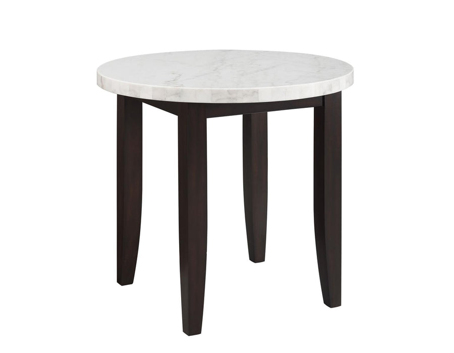 Steve Silver Francis Marble Top Counter Table in Cordovan Dark Cherry