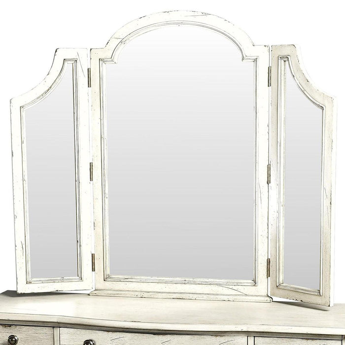 Steve Silver Highland Park Vanity Mirror in Cathedral White hP900VMW