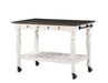 Steve Silver Joanna Kitchen Cart in Two-tone Ivory and Mocha image