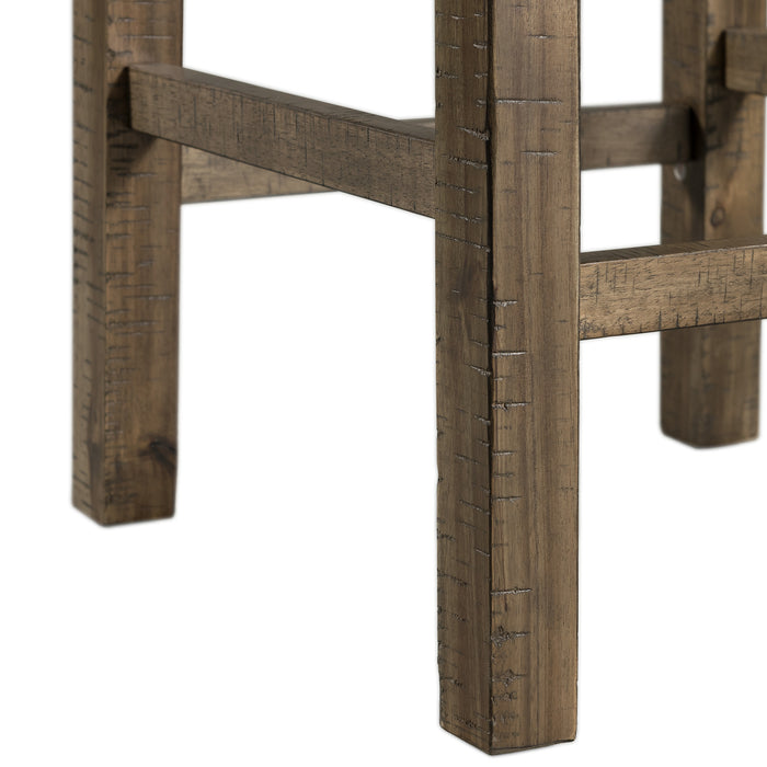 Stone Occasional Bar Table Single Pack Gray Finish (Table + Three Stools)