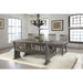 Stone Dining 6PC Set- Table, 4 Side Chairs, & Pew Bench - Furniture House (VA)