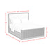 Sylvie UPH Bed with White Fabric - Furniture House (VA)