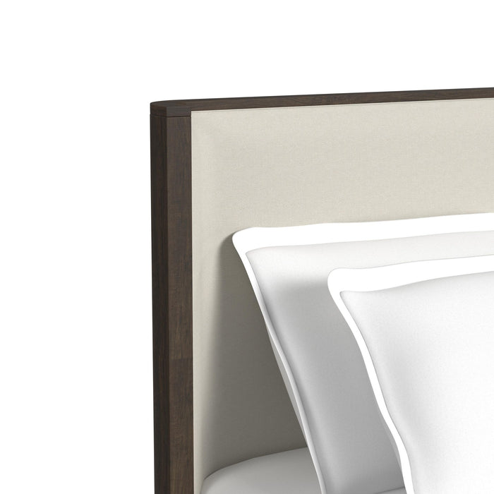 Sylvie UPH Bed with White Fabric - Furniture House (VA)