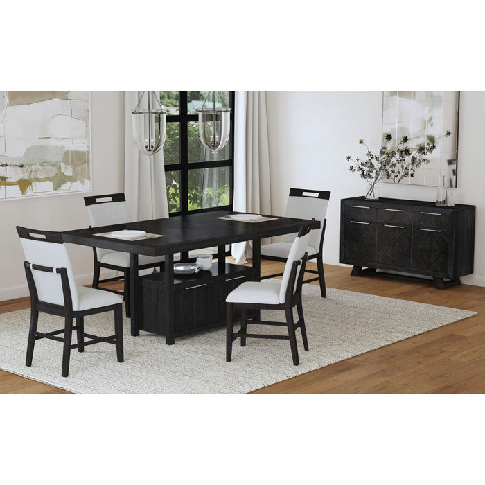 Transcend Counter Table with 20" Leaf in Charcoal - Furniture House (VA)