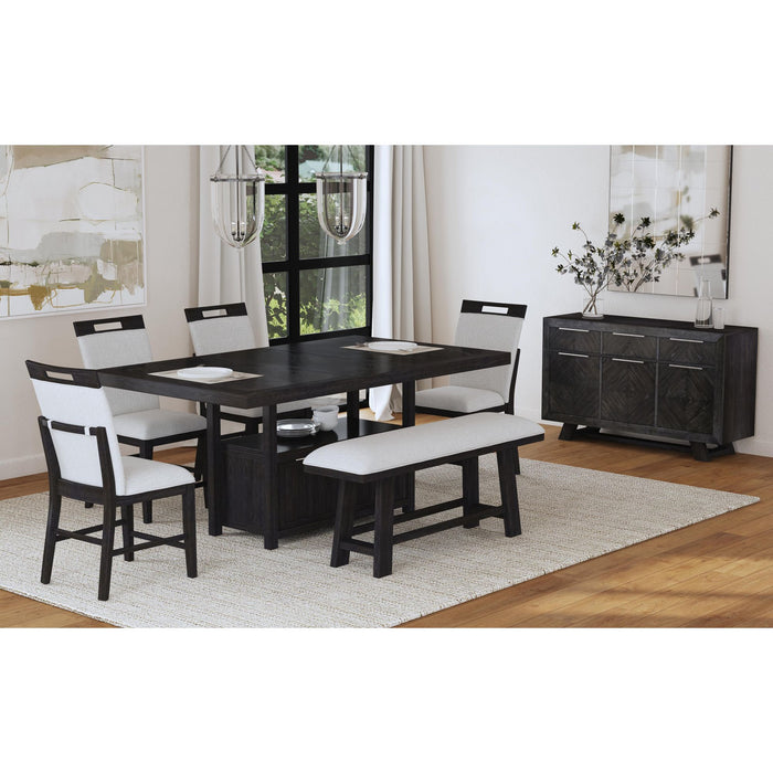 Transcend Counter Table with 20" Leaf in Charcoal - Furniture House (VA)
