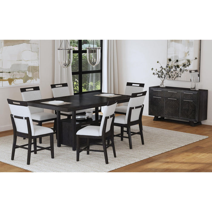 Transcend Counter Table with 20" Leaf in Charcoal - Furniture House (VA)