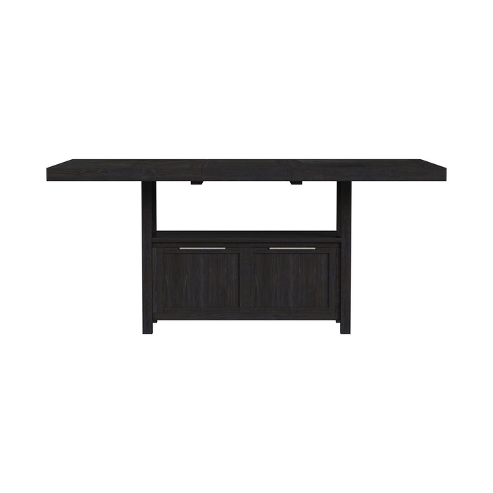 Transcend Counter Table with 20" Leaf in Charcoal - Furniture House (VA)