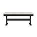 Tulane 6PC Dining Set with Table, 4 Chairs, and Bench in Oak and Black - Furniture House (VA)