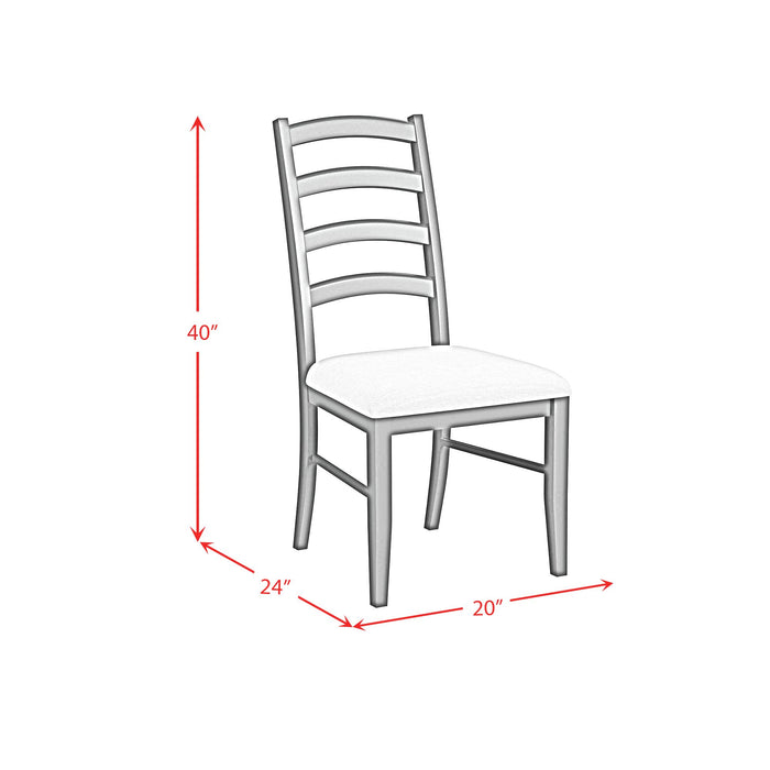 Tulane 6PC Dining Set with Table, 4 Chairs, and Bench in Oak and Black - Furniture House (VA)