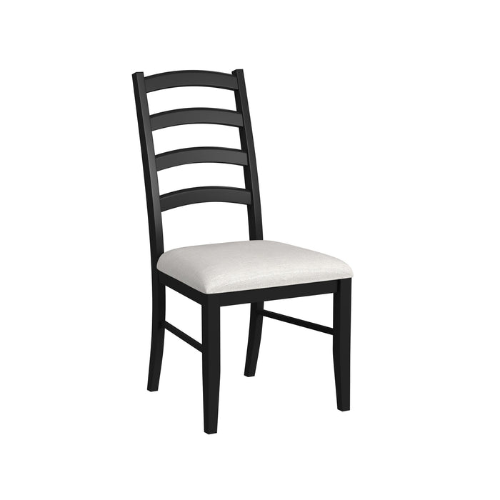 Tulane 6PC Dining Set with Table, 4 Chairs, and Bench in Oak and Black - Furniture House (VA)