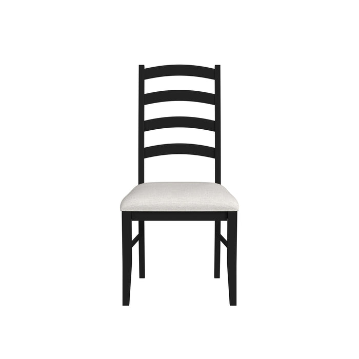 Tulane 6PC Dining Set with Table, 4 Chairs, and Bench in Oak and Black - Furniture House (VA)