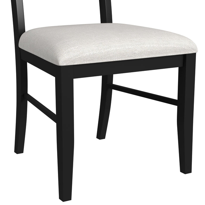Tulane 6PC Dining Set with Table, 4 Chairs, and Bench in Oak and Black - Furniture House (VA)