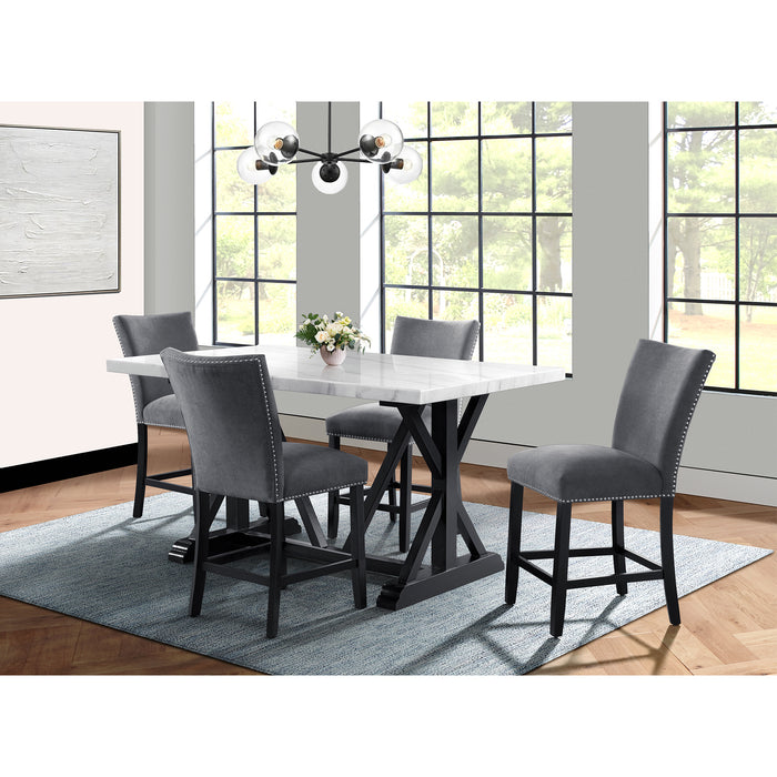 Tuscany 70" Marble Counter Height Dining Table - Furniture House (VA)