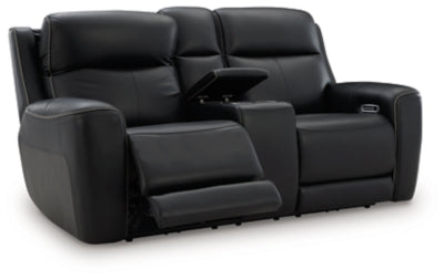 5Z-Relaxation Power Reclining Loveseat with Console - Furniture House (VA)