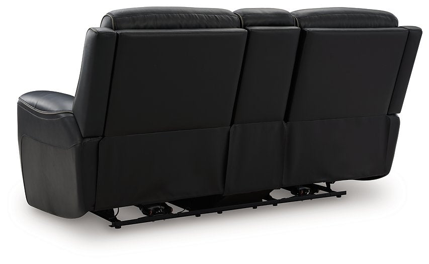 5Z-Comfort Power Reclining Loveseat with Console - Furniture House (VA)