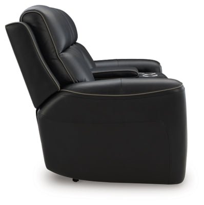 5Z-Relaxation Power Reclining Loveseat with Console - Furniture House (VA)