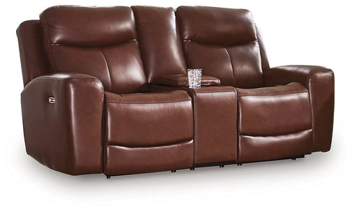 Next Move Power Reclining Loveseat with Console - Furniture House (VA)