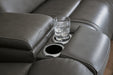 5Z - Pittson Power Reclining Sectional Loveseat with Console - Furniture House (VA)
