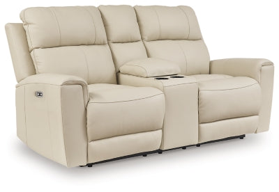 Dahlmoore Power Reclining Loveseat with Console - Furniture House (VA)