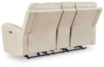 Dahlmoore Power Reclining Loveseat with Console - Furniture House (VA)