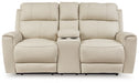 Dahlmoore Power Reclining Loveseat with Console - Furniture House (VA)