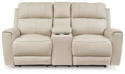 Dahlmoore Power Reclining Loveseat with Console - Furniture House (VA)