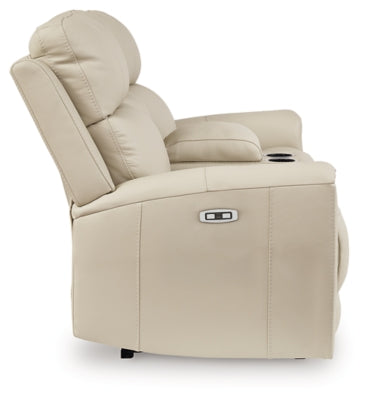 Dahlmoore Power Reclining Loveseat with Console - Furniture House (VA)